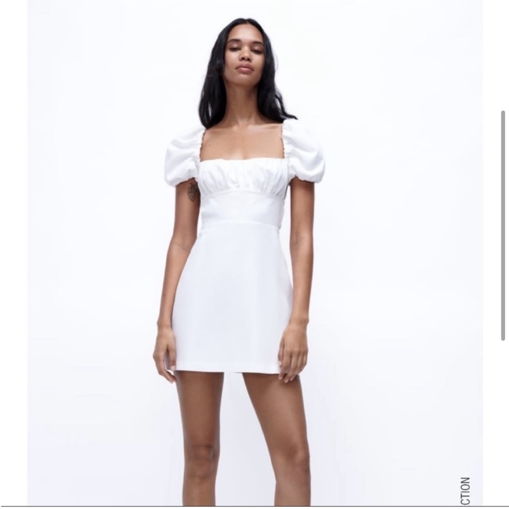 Zara White Mini Dress